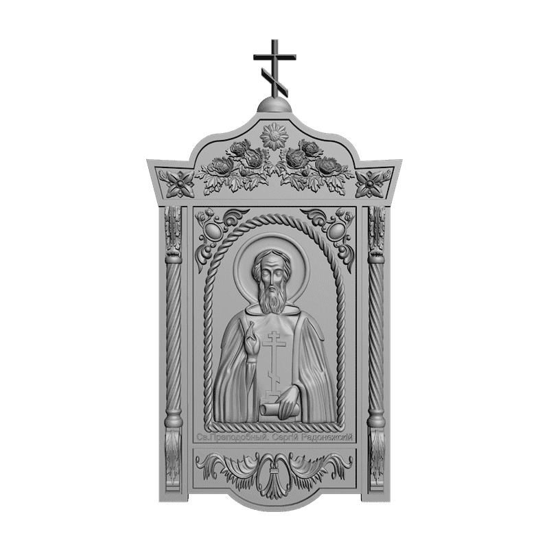 картинка Сергий Радонежский V3-047 3D-STL.COM