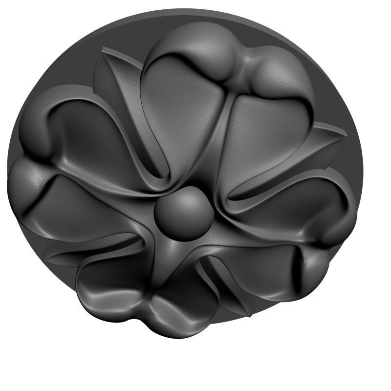 картинка Розетка резная D16-353 3D-STL.COM
