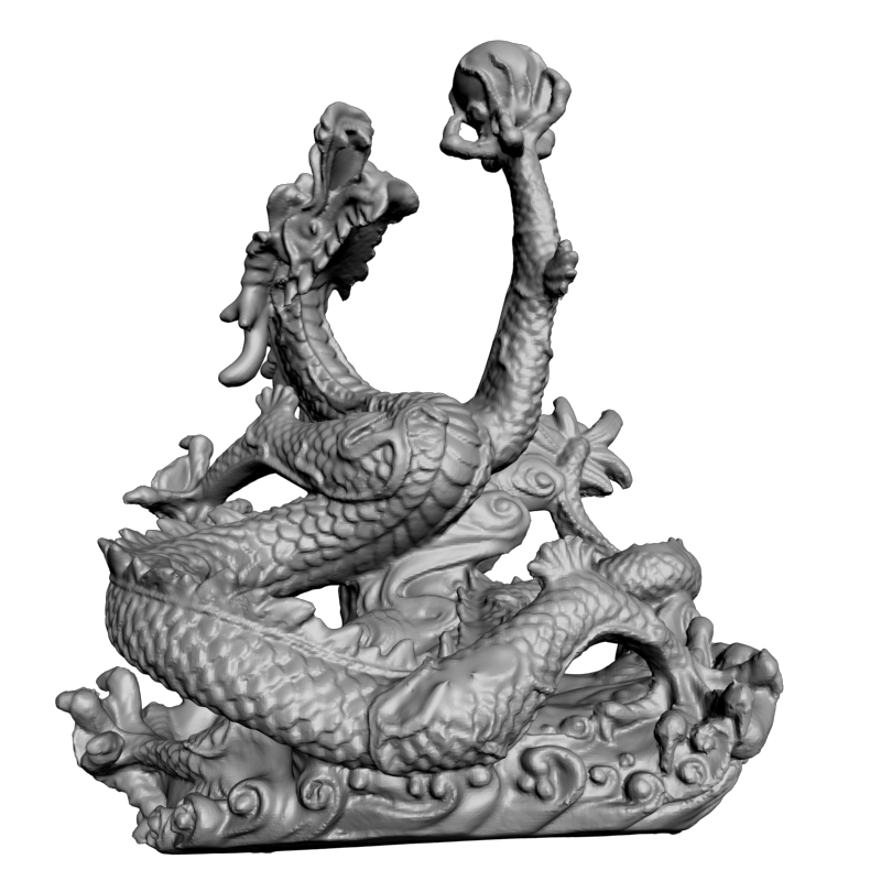 картинка Дракон китайский полнообьёмный F6-037 3D-STL.COM
