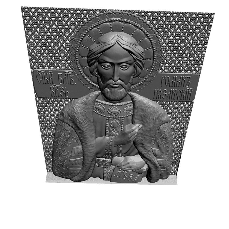 картинка Святой благоверный Князь Роман Казанский V3-235 3D-STL.COM