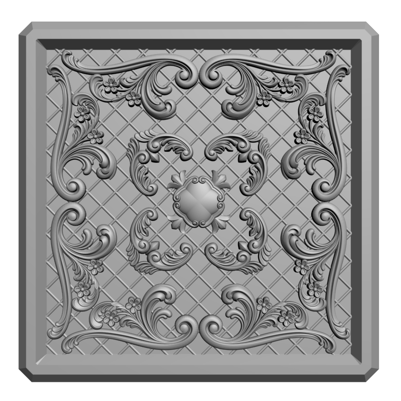 картинка Розетка резная D16-361 3D-STL.COM