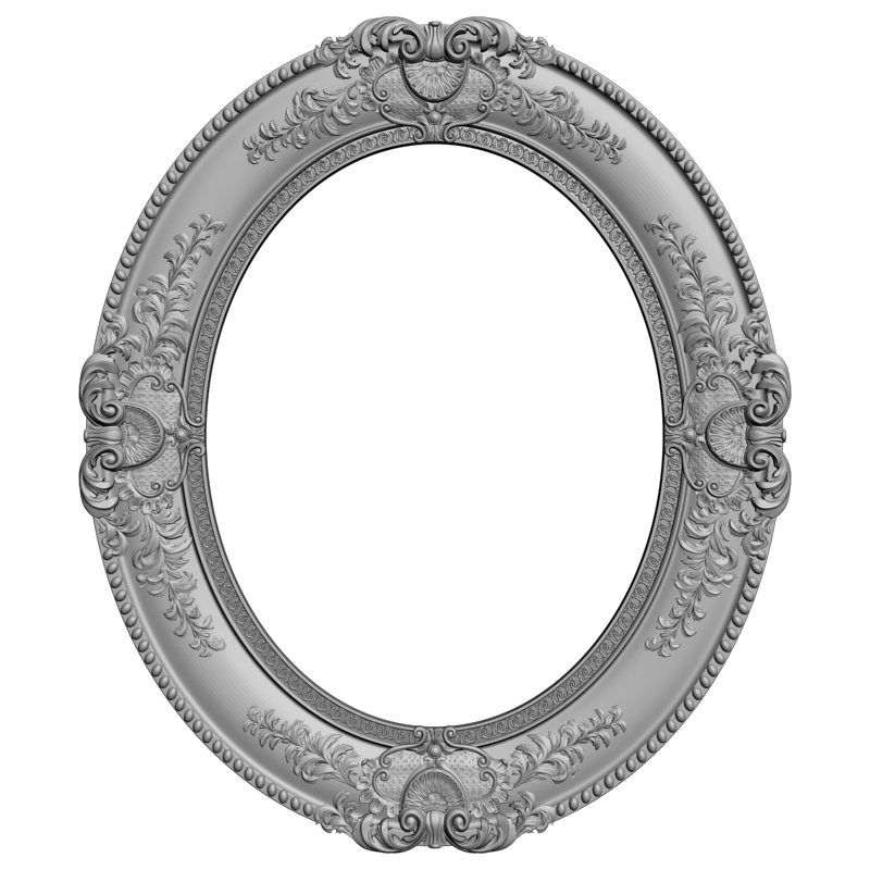 картинка Овальное зеркало D14-373 3D-STL.COM