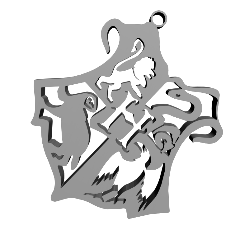 картинка Герб Хогвартса PI1-402 3D-STL.COM
