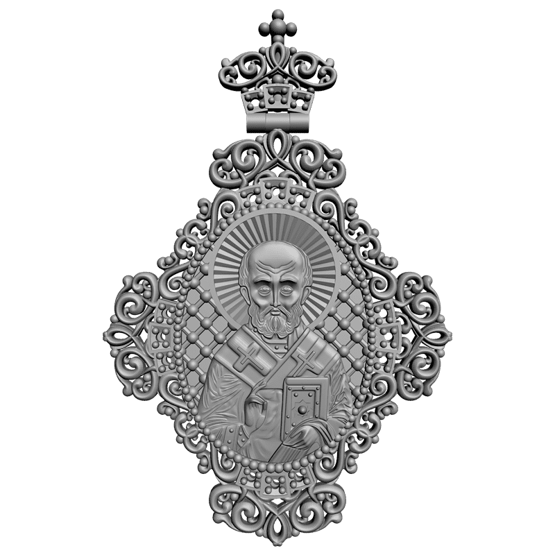 картинка Крестик RY4-038 3D-STL.COM