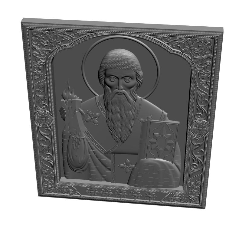картинка Святитель Спиридон Тримифунтский V3-436 3D-STL.COM