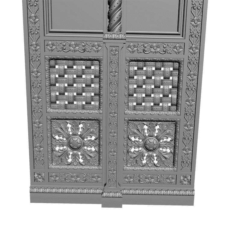 картинка Дверь резная H3-017 3D-STL.COM