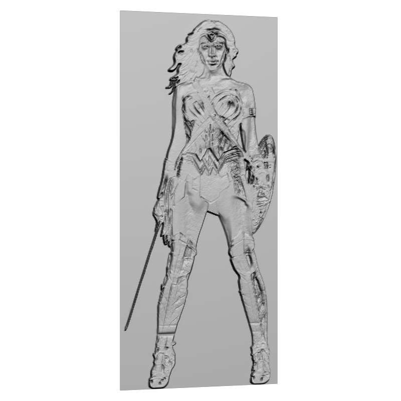 картинка Чудо-женщина L1-074 3D-STL.COM