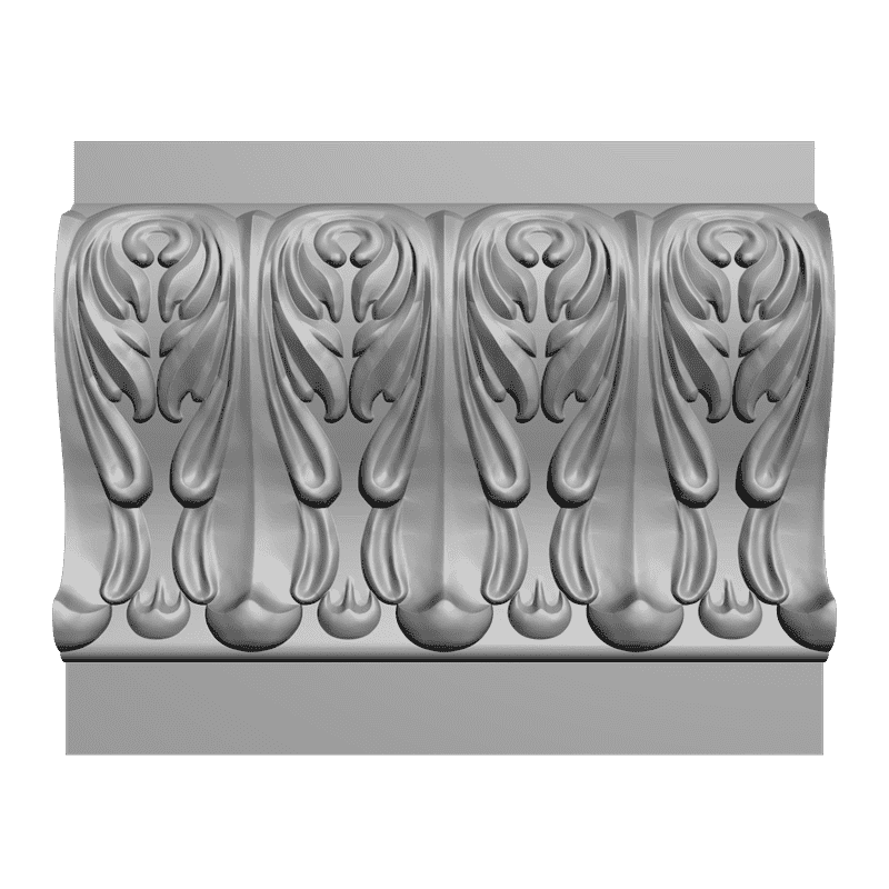картинка Багет резной D1-163 3D-STL.COM