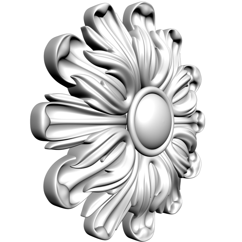 картинка Розетка резная D16-302 3D-STL.COM