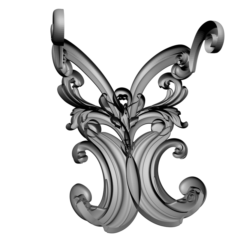 картинка Накладка декоративная D10-443 3D-STL.COM
