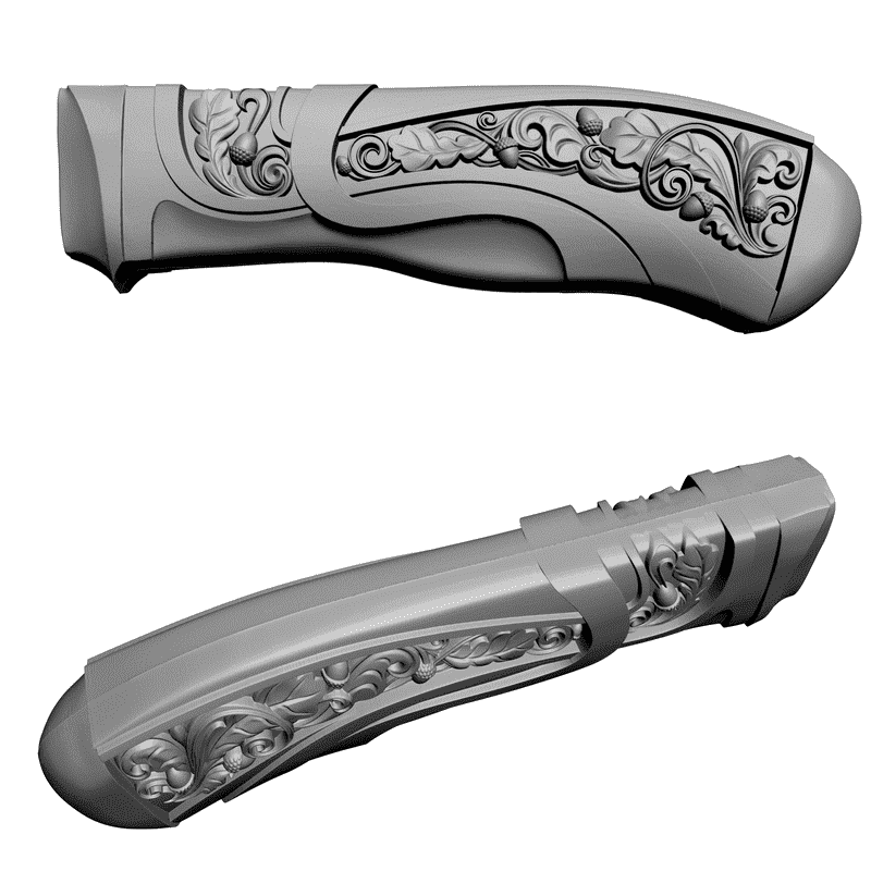 картинка Ручка ножа RO3-001 3D-STL.COM