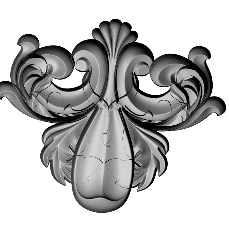 картинка Накладка декоративная D10-440 3D-STL.COM