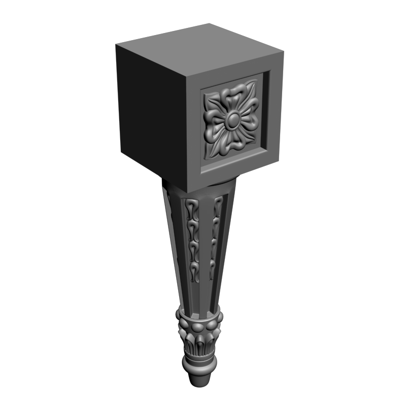 картинка Ножка мебельная M6-073 3D-STL.COM