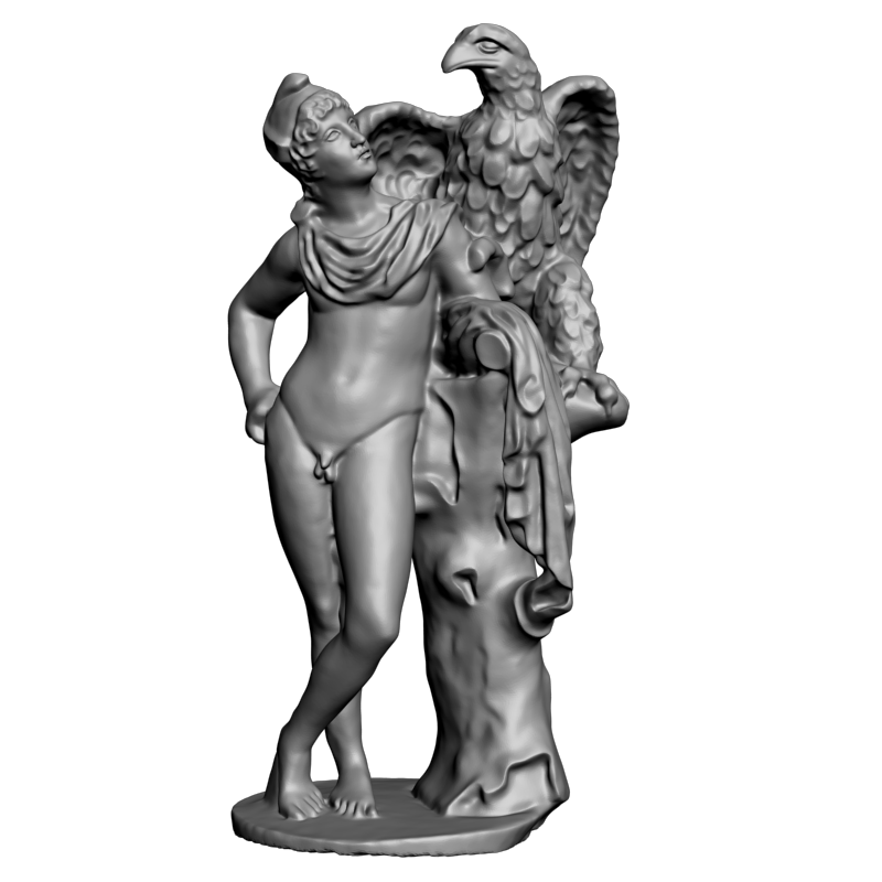 картинка Голый человек с орлом L3-211 3D-STL.COM