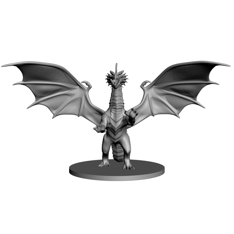 картинка Молодой красный дракон PI1-518 3D-STL.COM