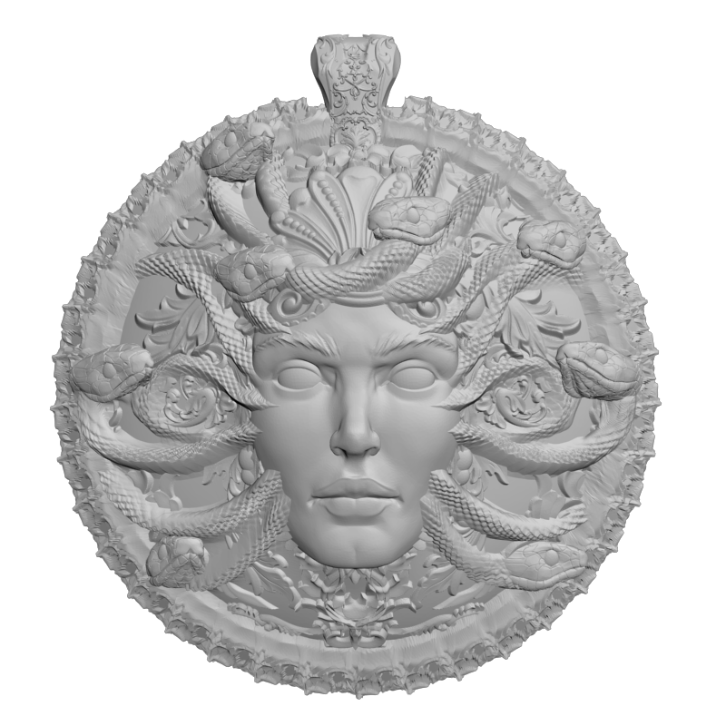 картинка Медуза Гаргона RY5-136 3D-STL.COM