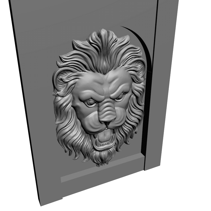 картинка Лев F1-005 3D-STL.COM