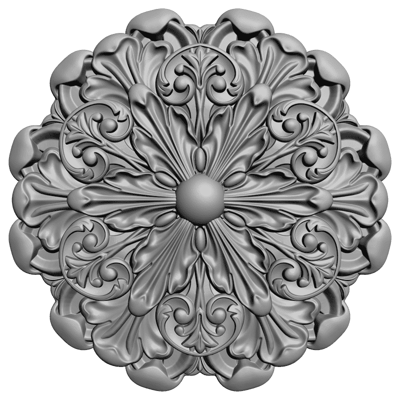 картинка Розетка резная D16-122 3D-STL.COM
