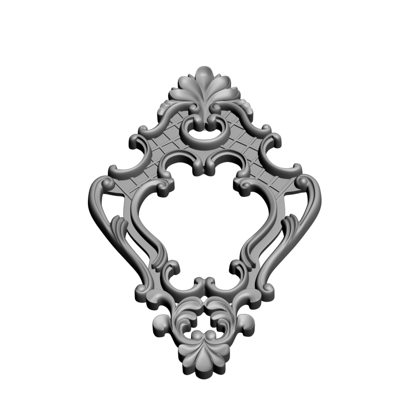 картинка Рамка резная D14-652 3D-STL.COM