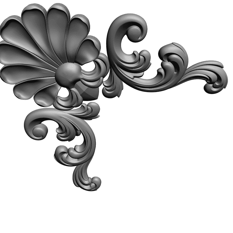 картинка Угловой элемент D19-008 3D-STL.COM