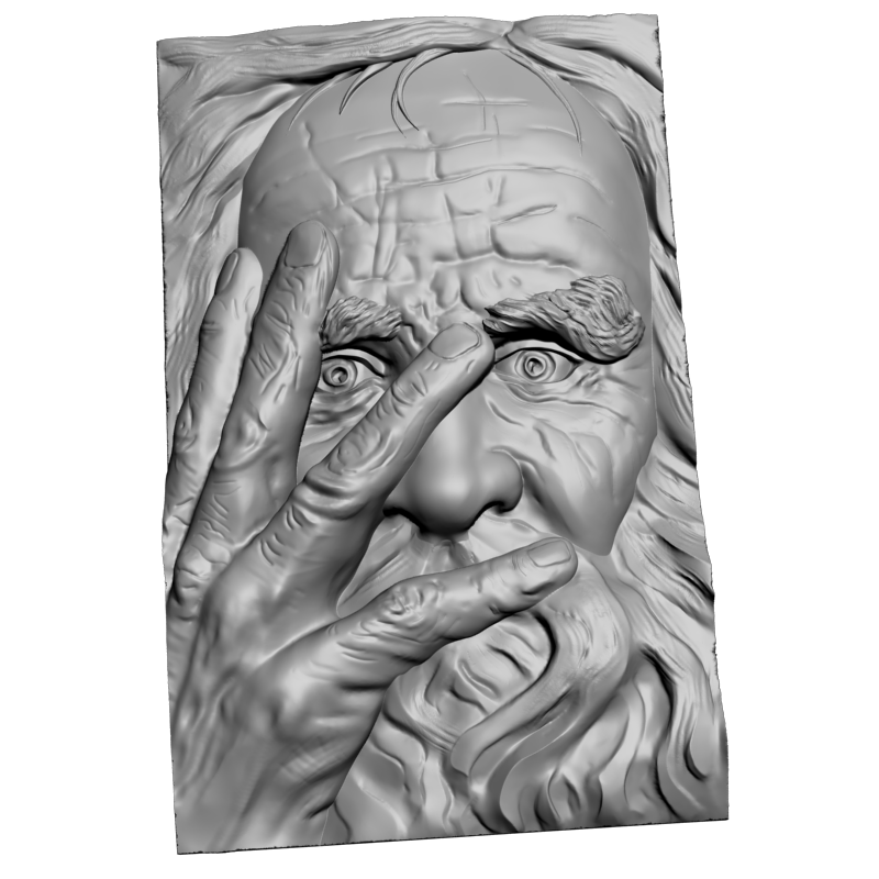 картинка Старик L1-078 3D-STL.COM