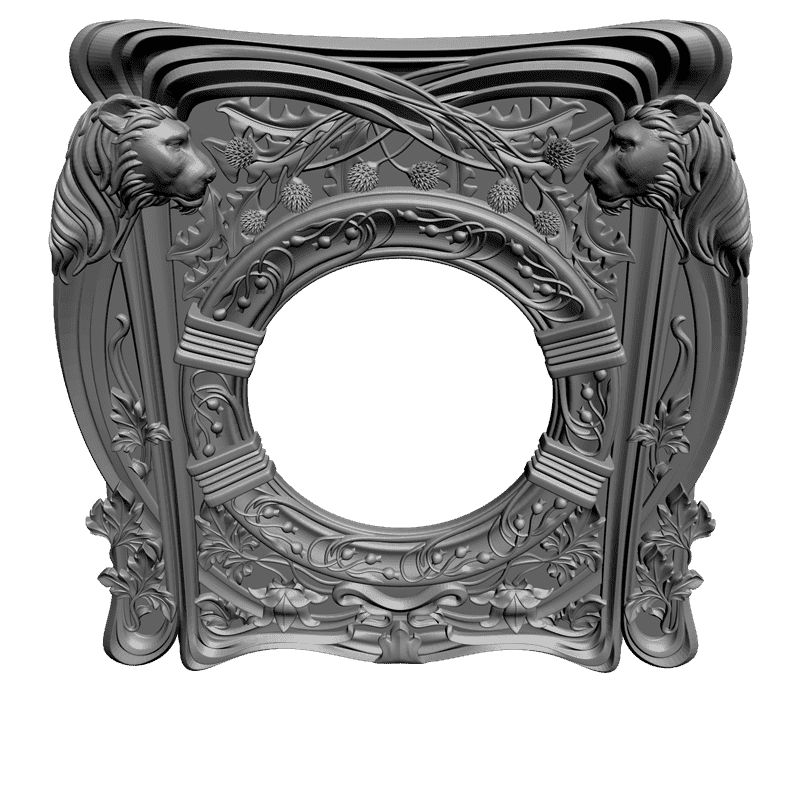 картинка Рама резная D14-057 3D-STL.COM