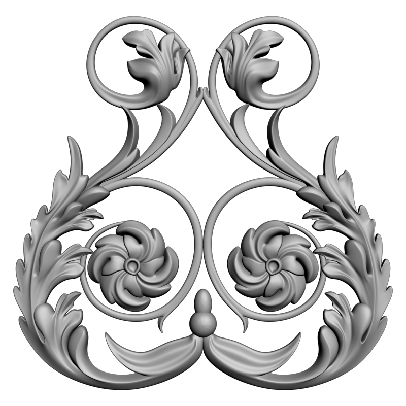 картинка Накладка декоративная D10-421 3D-STL.COM