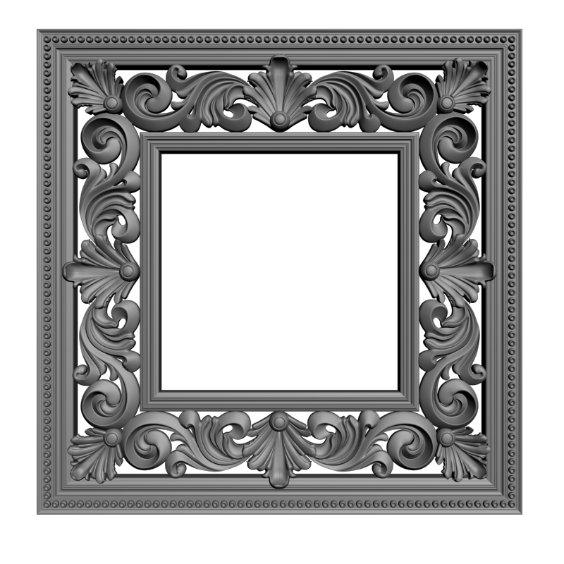 картинка Рама резная D14-503 3D-STL.COM