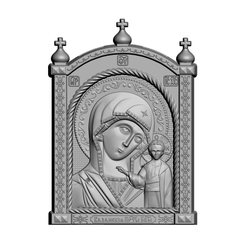 картинка Казанская Богородица V3-432 3D-STL.COM