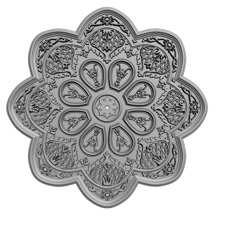 картинка Розетка резная D16-056 3D-STL.COM