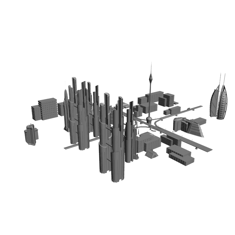 картинка Город H1-023 3D-STL.COM