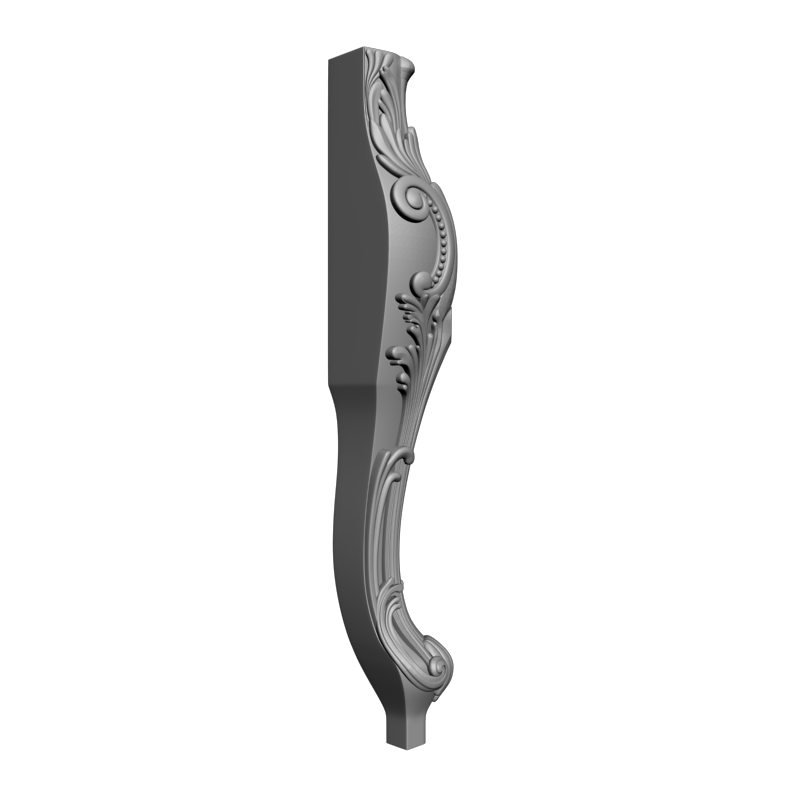 картинка Ножка мебельная резная M6-138 3D-STL.COM