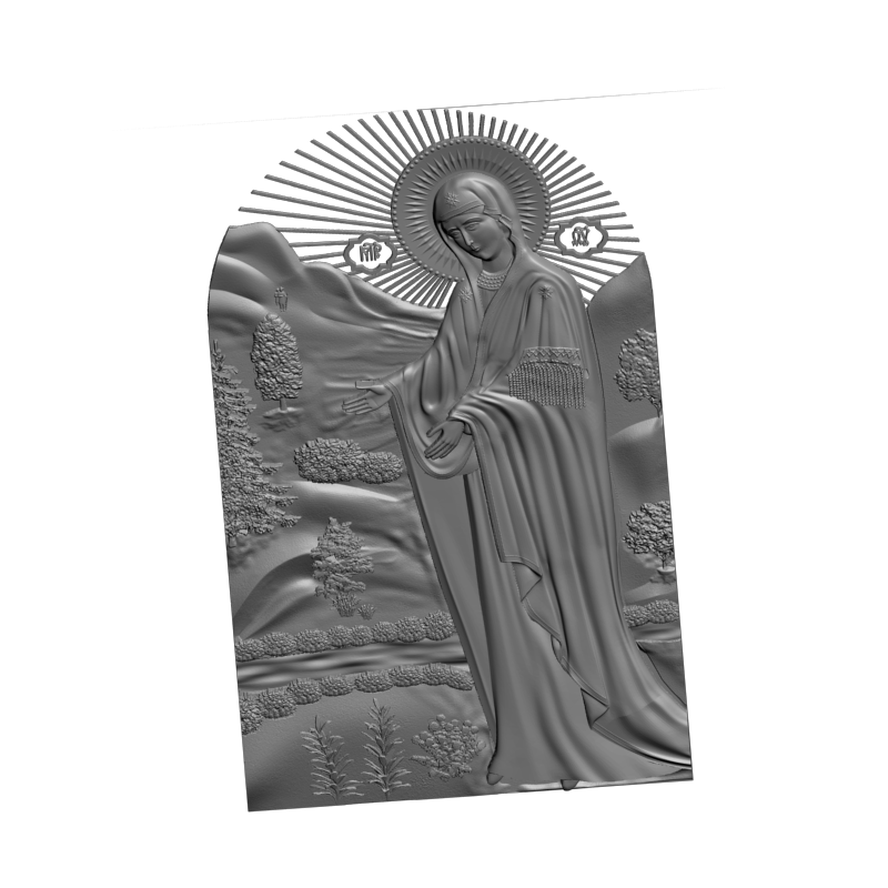 картинка Богоматерь не каноническая V3-456 3D-STL.COM