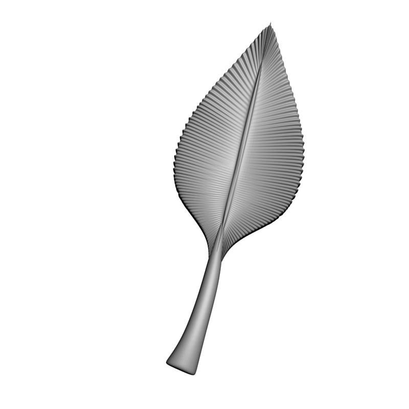 картинка Поднос в виде листочка H5-137 3D-STL.COM