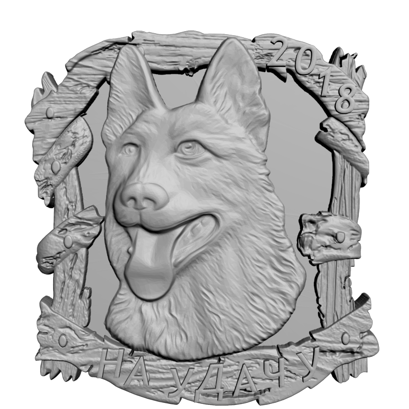 картинка Овчарка D12-701 3D-STL.COM