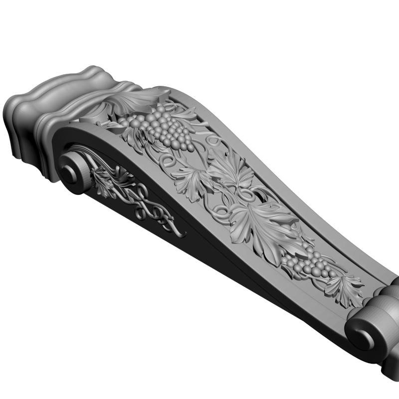 картинка Кронштейн резной D9-197 3D-STL.COM