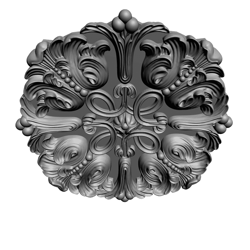картинка Розетка резная D16-184 3D-STL.COM