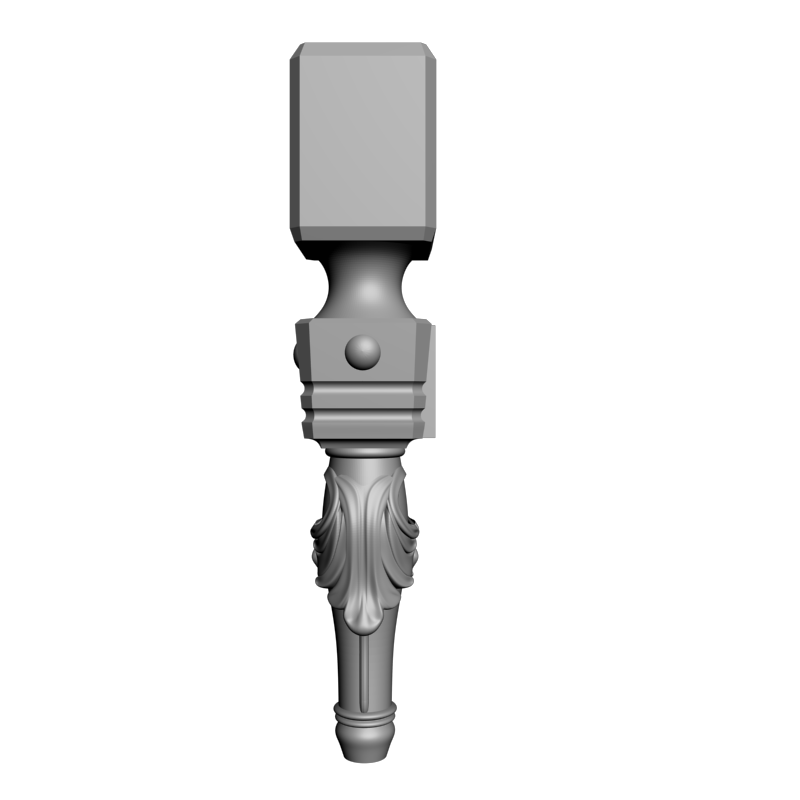 картинка Ножка мебельная резная M6-121 3D-STL.COM