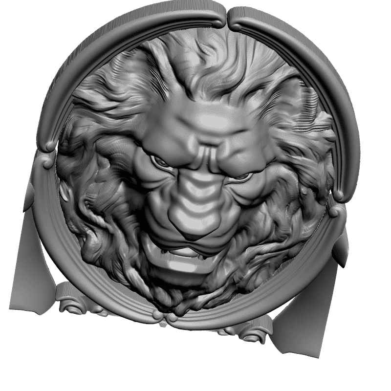 картинка Голова льва F1-116 3D-STL.COM