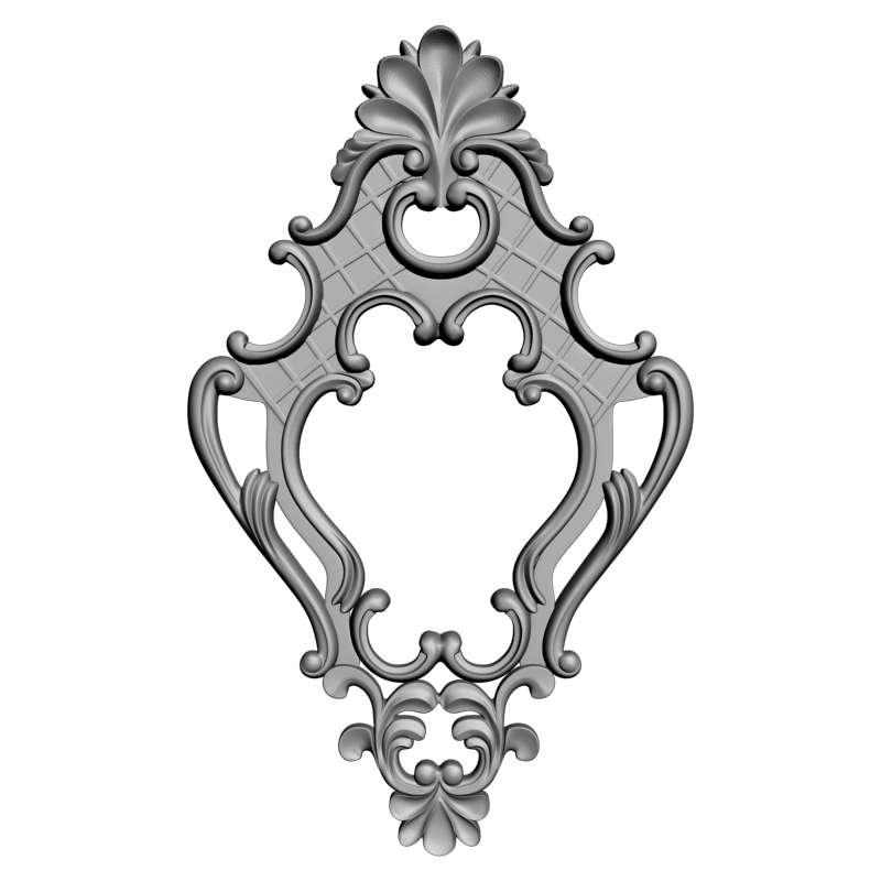 картинка Рамка резная D14-652 3D-STL.COM