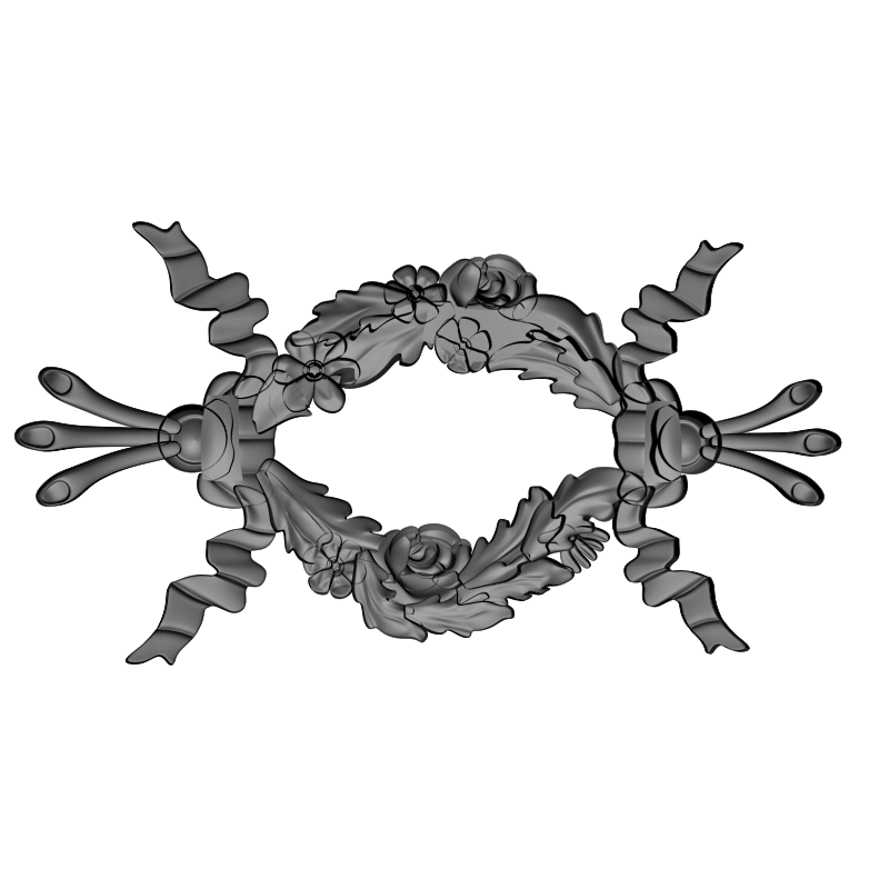картинка Рама резная ромбовидная D14-453 3D-STL.COM