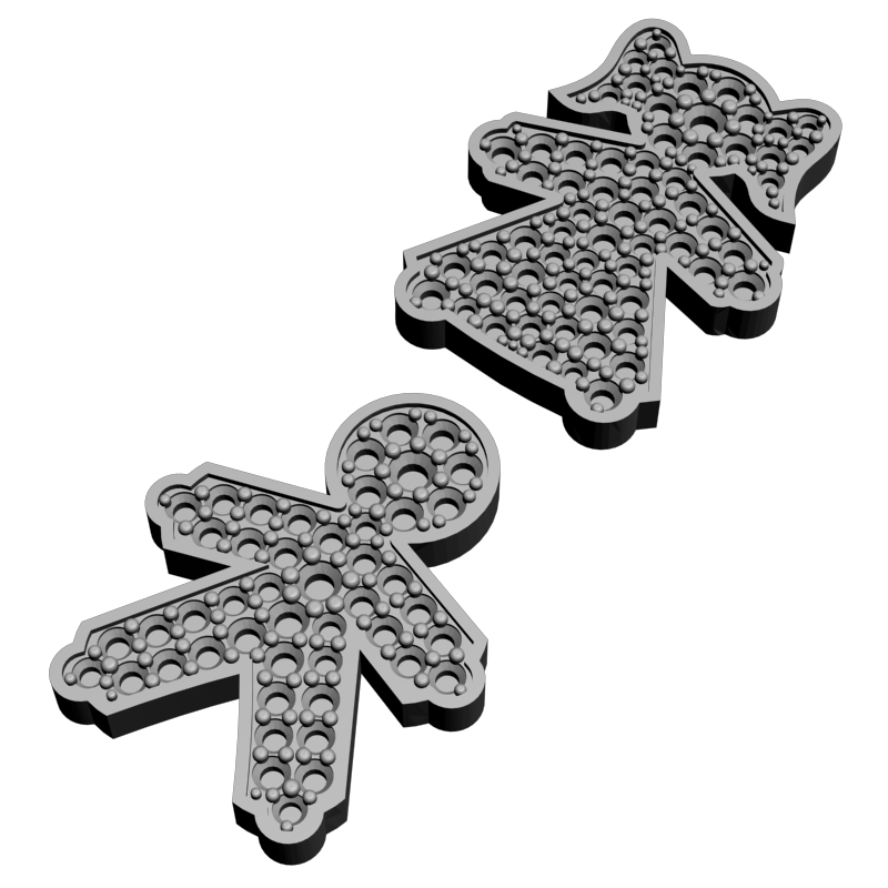 картинка Мальчик-девочка RY6-055 3D-STL.COM
