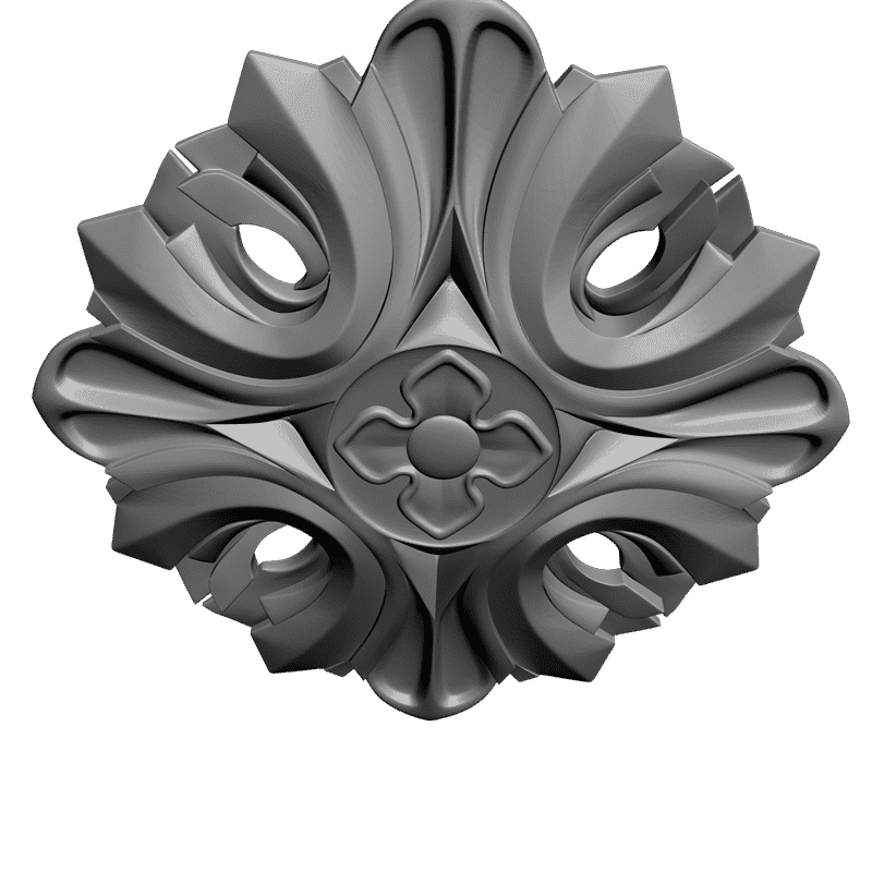 картинка Розетка резная D16-082 3D-STL.COM