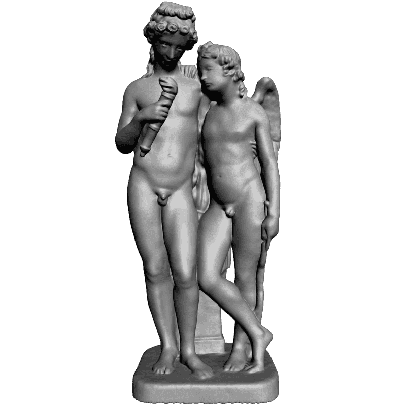 картинка Ангел и человек V1-048 3D-STL.COM