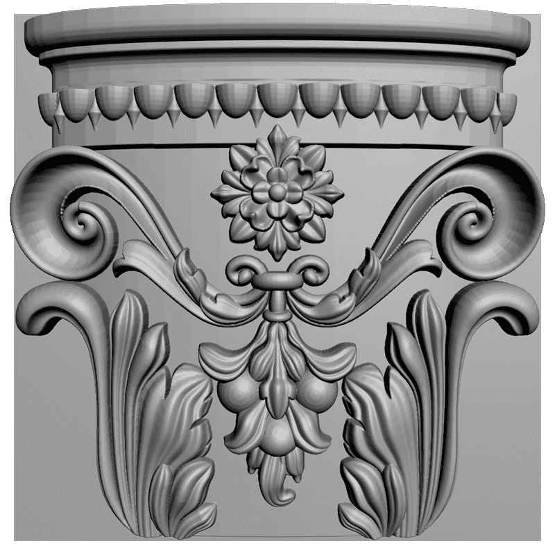 картинка Кронштейн резной D9-125 3D-STL.COM