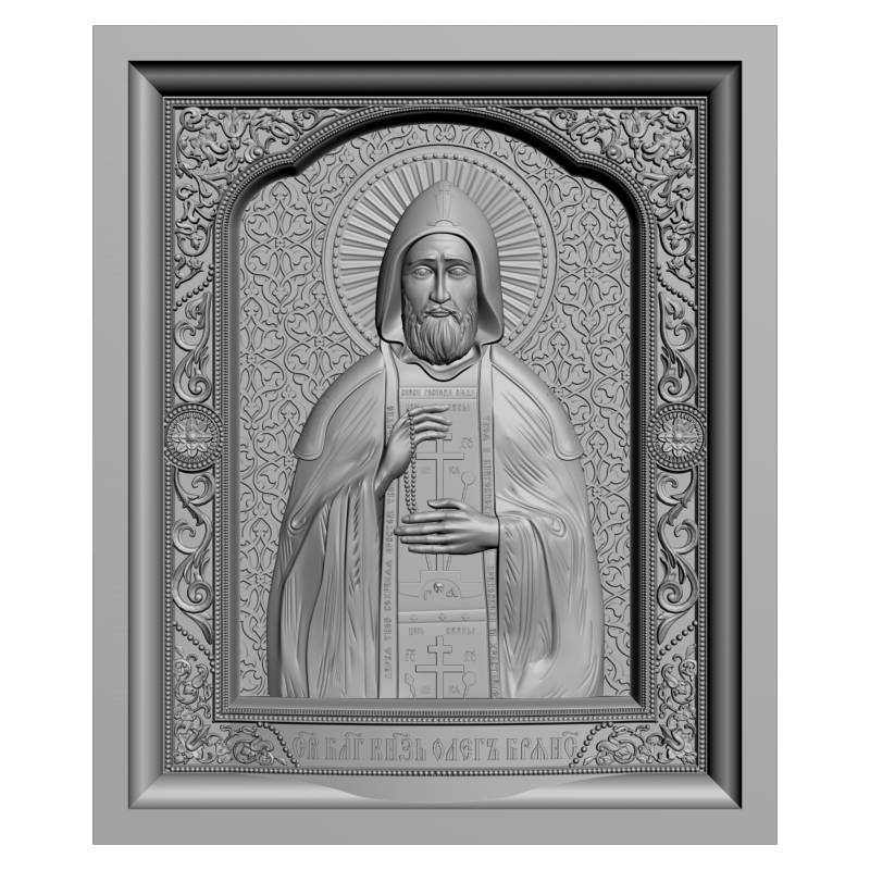картинка Святой благоверных Князь Олег Брянский V3-398 3D-STL.COM