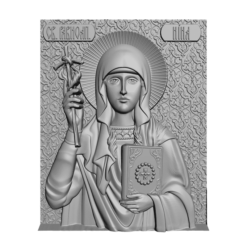 картинка Святая равноапостольная Нина V3-183 3D-STL.COM