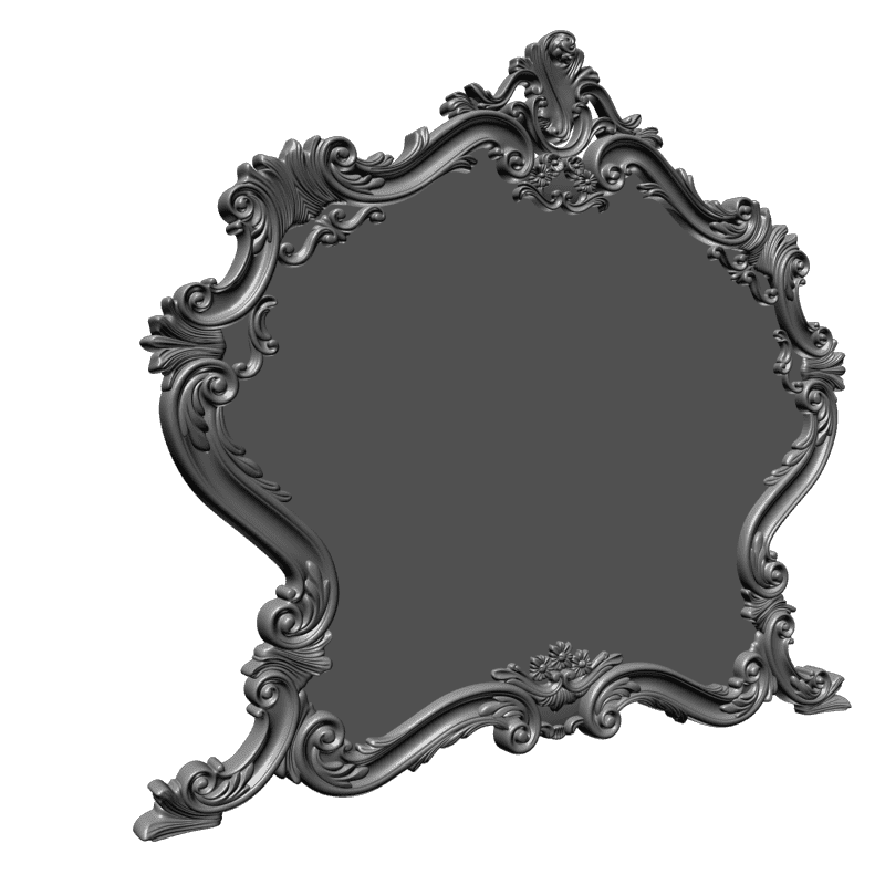 картинка Рамка под зеркало D14-345 3D-STL.COM
