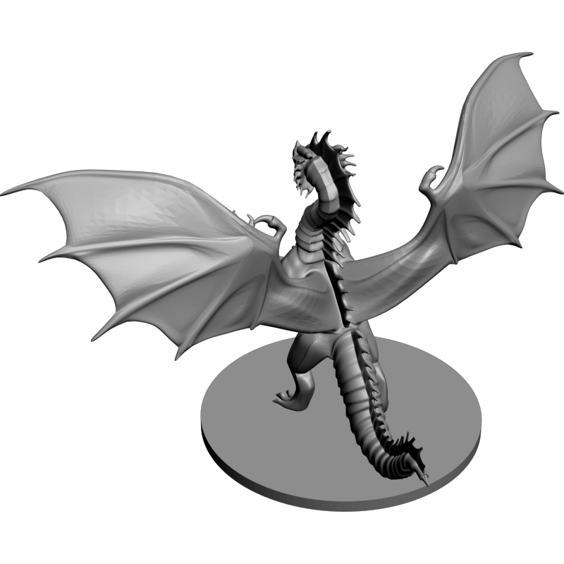 картинка Молодой Красный дракон PI1-233 3D-STL.COM