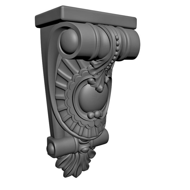 картинка Кронштейн резной D9-208 3D-STL.COM